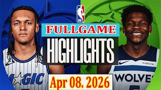 Orlando Magic vs Minnesota Timberwolves FULLGAME Qtr Apr 08.2026 Highlights | NBA