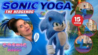 Sonic The Hedgehog | A Cosmic Kids Yoga Adventure! 🔵 💨 Sonic Videos for Kids