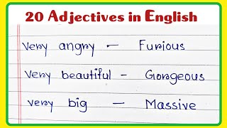 20 Adjective Words in English for  kids || These are some common Adjectives || Krittika Education