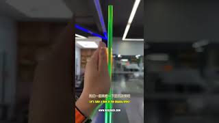 Magical flexible LED film screen could be sticked on the glasses directly.  #transparentledscreen