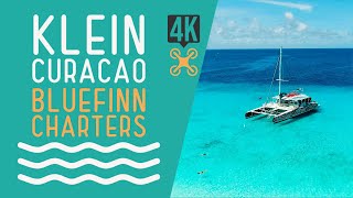 Klein Curacao met Bluefinn Charters (4K Drone).