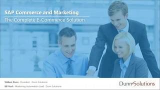 SAP Marketing and Commerce: The Complete E-Commerce Solution