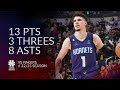 LaMelo Ball 13 pts 3 threes 8 asts vs Pacers 22/23 season