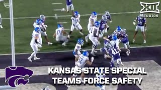 Kansas State Force a 2nd Quarter Safety vs. Kansas