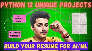 12 Unique Python Project Ideas for Your Resume | Python Projects for Beginners to Advanced