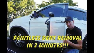 Paintless Dent Removal in 2 Minutes!