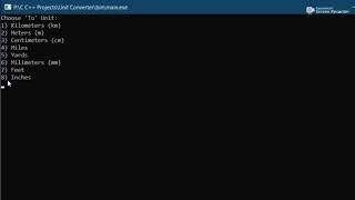 I Designed a Unit Converter in C Language!