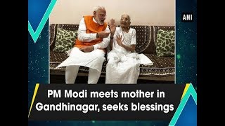 PM Modi meets mother in Gandhinagar, seeks blessings