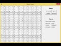 Work Search Game using Tkinter in Python