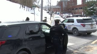 Suspect wanted in shooting of police officer shot to death in Morgantown