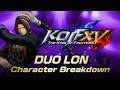 【한글】KOF XV DLC｜DUO LON｜Character Breakdown