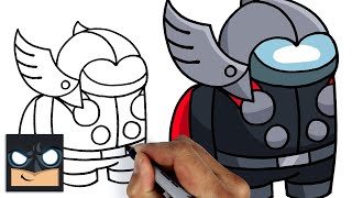 How To Draw Among Us | Thor Crewmate