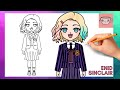 How To Draw Enid Sinclair In School Uniform from Netflix's Wednesday | Step By Step Drawing Tutorial