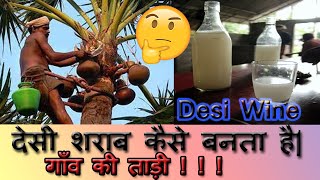 गाँव की ताड़ी |Desi दारू | Desi Wine कैसे बनता है |