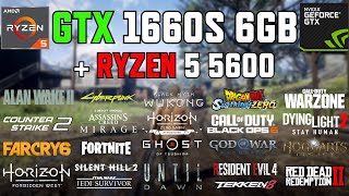 GTX 1660 Super 6GB + Ryzen 5 5600 - Test in 30 Games in 2025