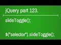 jquery slide toggle function - part 123