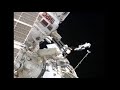 station crew conducts spacewalk