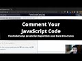 Comment Your JavaScript Code (Basic JavaScript) freeCodeCamp tutorial