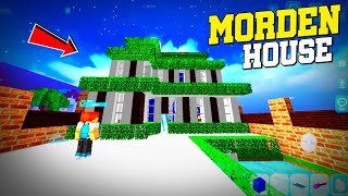 Modern house built to school party craft