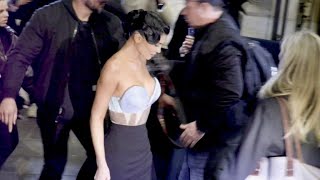 CHAOS as Kylie Jenner arrives at the Jean Paul Gaultier Haute Couture Fashion Show in Paris