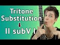 Tritone Substitution Guitar Lesson - II subV I Licks + Theory