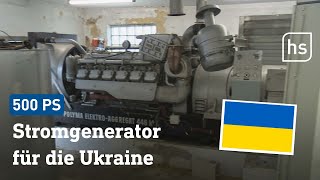 Dieselgenerator von Flughafen Kassel-Calden kommt in die Ukraine | hessenschau