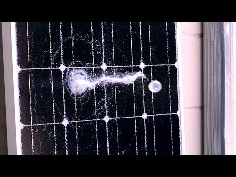 Testing Hail Damage to Solar Panels! Testing Hail Damage to Solar Panels!