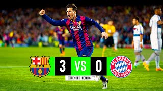 Barcelona x Bayern Munich | 3-0 | Extended Highlights & Goals | UCL 2015