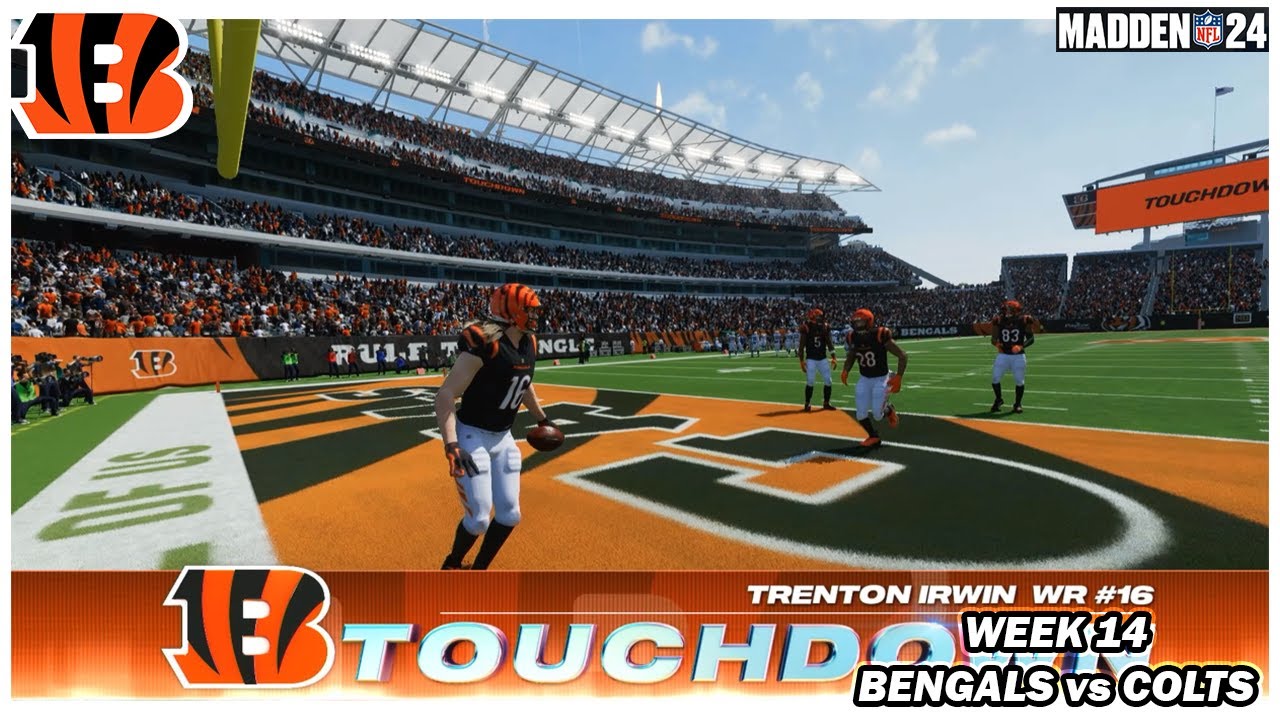 Madden 24 - Cincinnati Bengals Franchise WEEK 14 Bengals Vs Colts (ALL ...