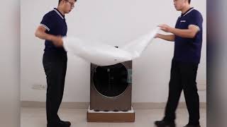 GREE洗衣机安装系列1-拆除包装箱及检查外观 Washer installation series 1-Remove  package box and inspect the appearance