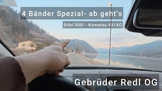 🌲 4 Bänder Spezial 🏔 | ❤️ Komatsu 931XC - 🌲Stihl 500i | Frost nutzen | dem Käfer auf den Fersen 🐞