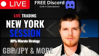 🚨LIVE | SUPER SIMPLE STRATEGY | NEW YORK SESSION ICT TRADING  | 80% WIN RATE |