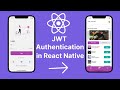 Login Authentication Tutorial in React Native | JWT Authentication | AsyncStorage