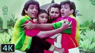 O Lal Dupatte Wali   Bollywood 4K Video Song   Aankhen   Govinda   Chunky Pandey   Kumar Sanu   Alka
