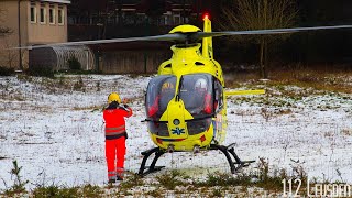 [Sneeuw!] Lifeliner 3 landt in de sneeuw in Doorn voor een reanimatie!