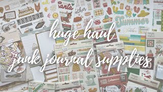 HUGE JUNK JOURNAL HAUL - Simple Stories, 49&Market & MORE!