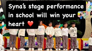 Syna's stage performance in school | Dance, Sing, Poem, Yoga, Taekwondo, Football | #schoollife