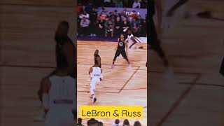 LeBron and Westbrook connection #shorts