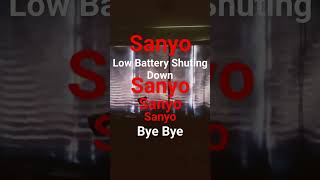 Sanyo Low Battery Shutdown