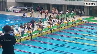 400FR T決勝 峰尾 説田 長島 若杉 第11回関西学生チャンピオンシップ水泳競技大会