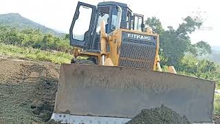 SD16 SANTUI BULLDOZER/ very easy to prepare gravel stock pile, doser finish the road.