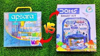 Ultimate My apsara Kit vs Doms Smart Kit 😍 Review \u0026 Giveaway🤩 Geometry box, Colors, Sharpener, Etc🥰