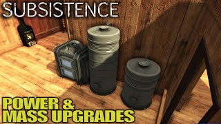 Raising Power & Mass & Mass Fabricator | Subsistence Survival Gameplay | E10