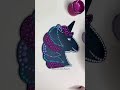 Painting a unicorn in dot art. #shorts #dotart #craftproject #crafts #artists #acrylicart