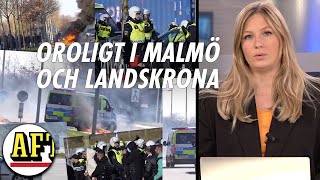 Oroligt i Landskrona och Malmö: Stenkastning och bränder