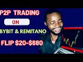 Grow $20 to $680 on bybit and remitano P2p arbitrage