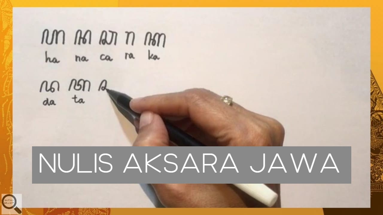 Bahasa Jawa - Nulis Aksara Jawa - YouTube