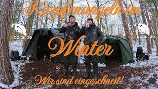 Karpfenangeln im Winter - Wir sind eingeschneit!