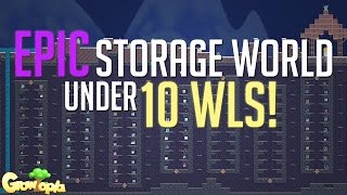 Growtopia | BUILDING A STORAGE WORLD UNDER 10 WLS!