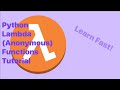 Understand Lambda Functions in Under 4 Minutes | Python Tutorial